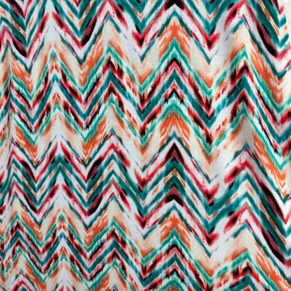 Happening In The Present Women's Size S Maxi Skirt Colorful Zig Zag Chevron - Picture 4 of 9